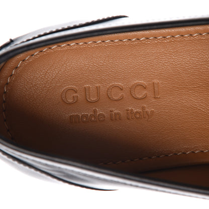 Gucci Calfskin Horsebit Mens Jordaan Loafers 5 Black 6 of 7