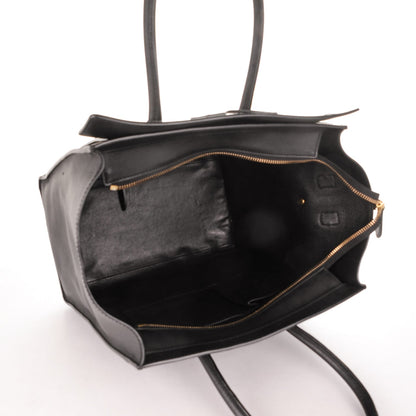 Celine Smooth Calfskin Mini Luggage Black 6 of 8