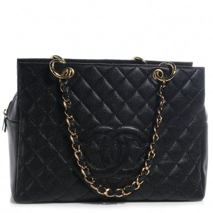 Chanel Caviar Timeless Classic Shopping Tote Black 1 of 7