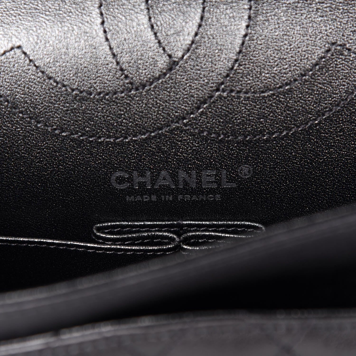 Chanel Metallic Sheepskin Quilted 2.55 Reissue 225 Flap Black 8 of 10