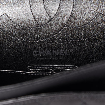 Chanel Metallic Sheepskin Quilted 2.55 Reissue 225 Flap Black 8 of 10
