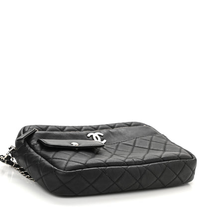 Chanel Calfskin Quilted Ultra Pocket Camera Case Black 4 of 10