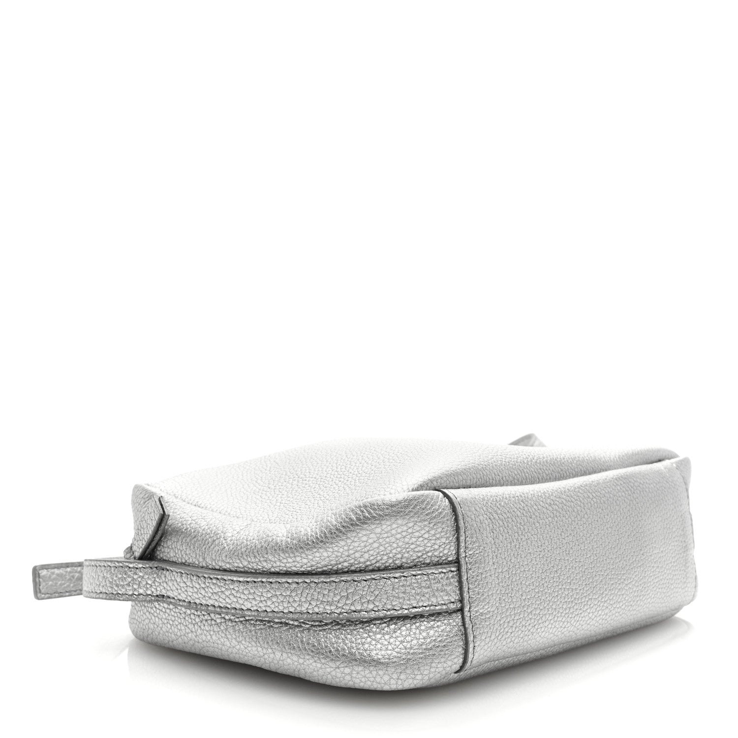 Balenciaga Metallic Grained Calfskin Logo M Everyday Camera Bag Silver 4 of 8