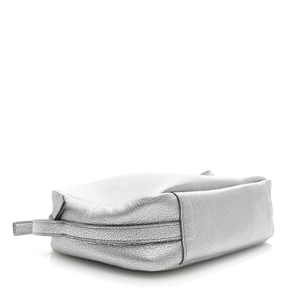 Balenciaga Metallic Grained Calfskin Logo M Everyday Camera Bag Silver 4 of 8