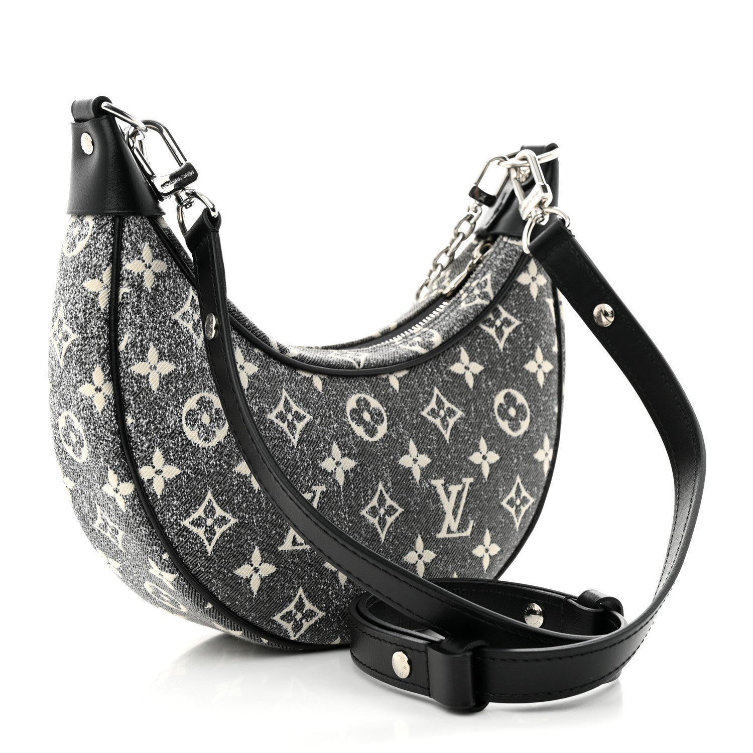 Louis Vuitton Monogram Jacquard Denim Loop Black 3 of 9