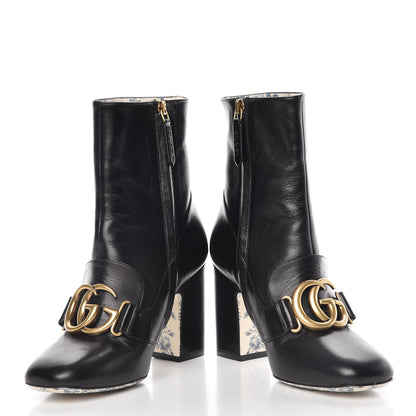 Gucci Malaga Kid GG Victoire 95mm Ankle Boots 36 Black 4 of 11