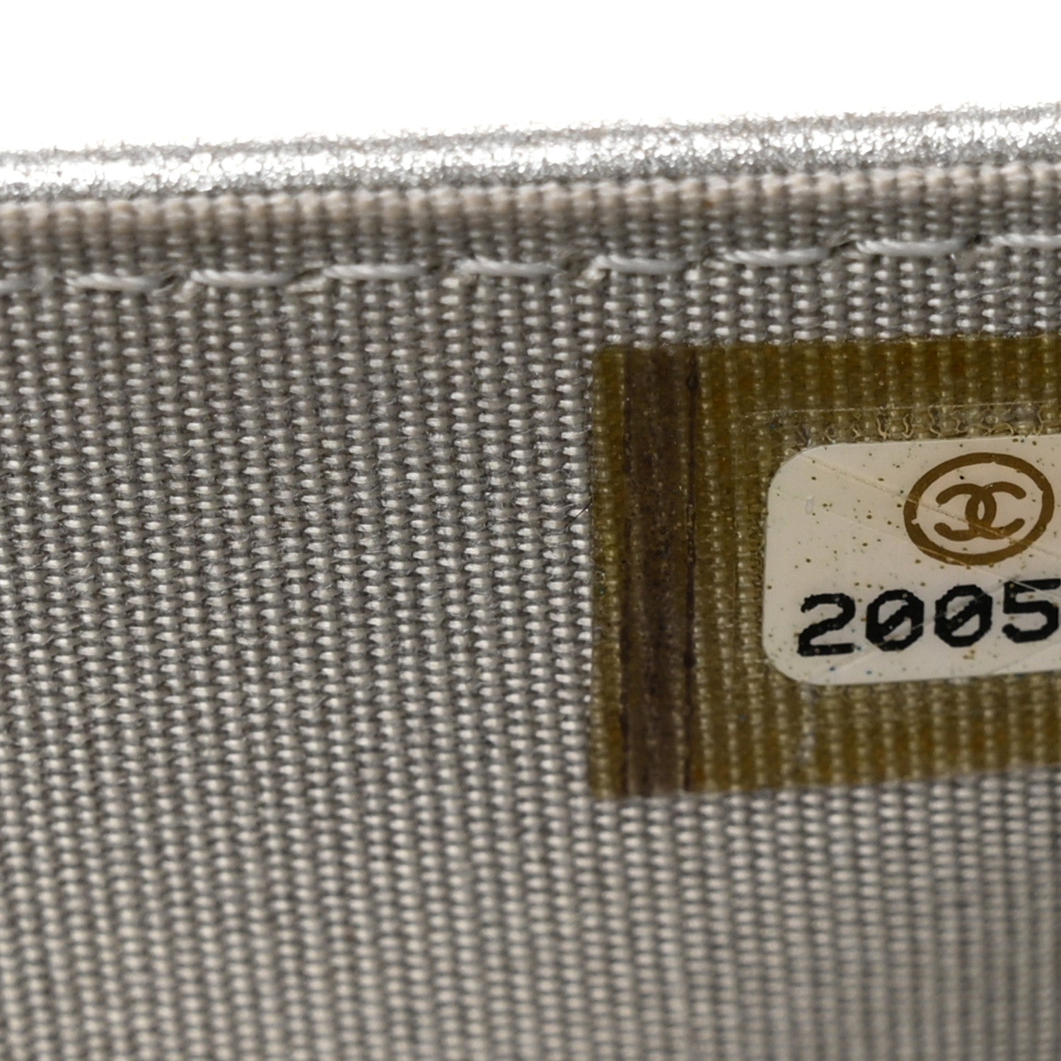 Chanel Metallic Galuchat Stingray Lambskin Boy Wallet On Chain WOC Silver 7 of 12