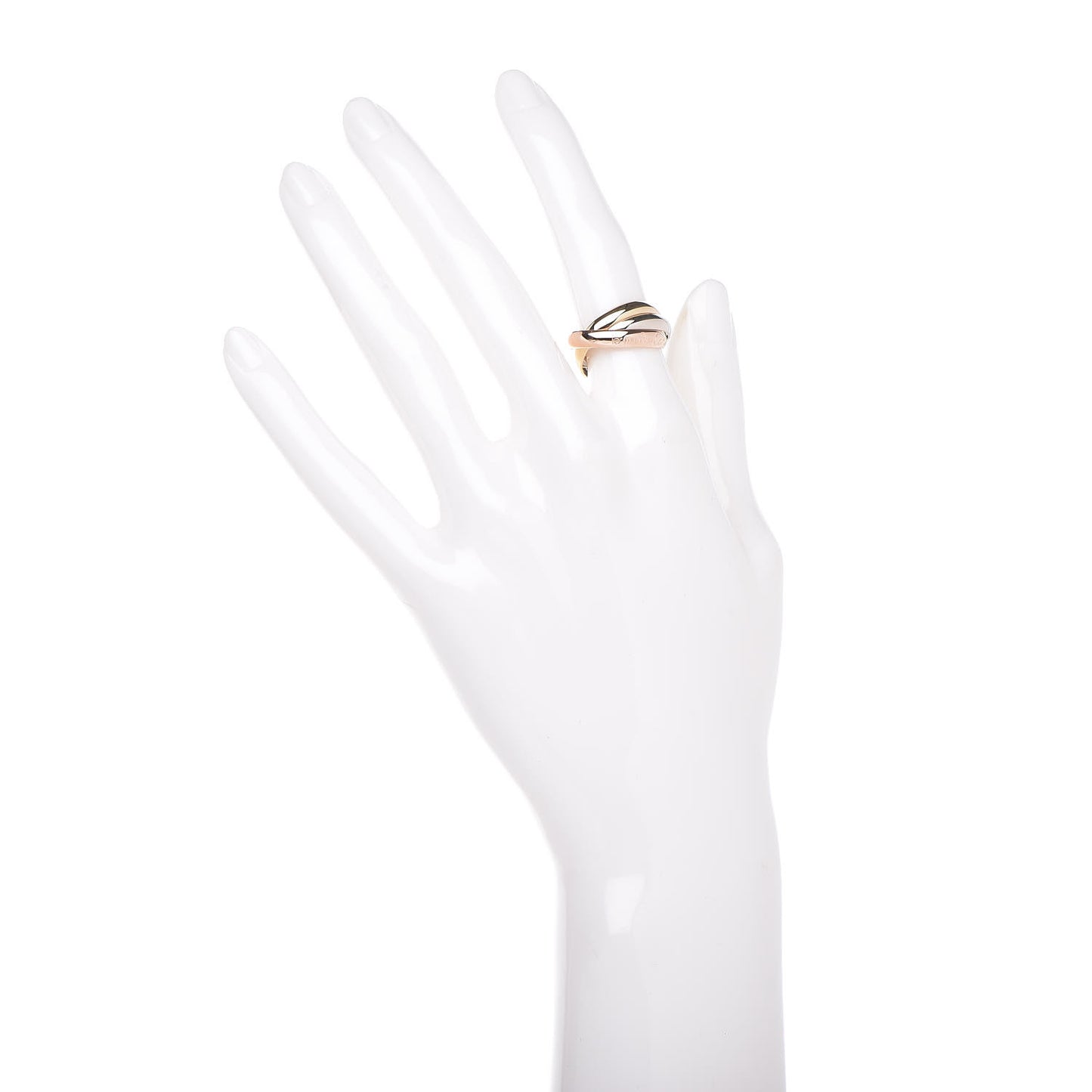 18K Pink Yellow White Gold Classic Les Must De Trinity Ring 52 6