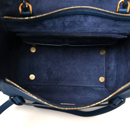 Celine Grained Calfskin Mini Belt Bag Indigo 5 of 11