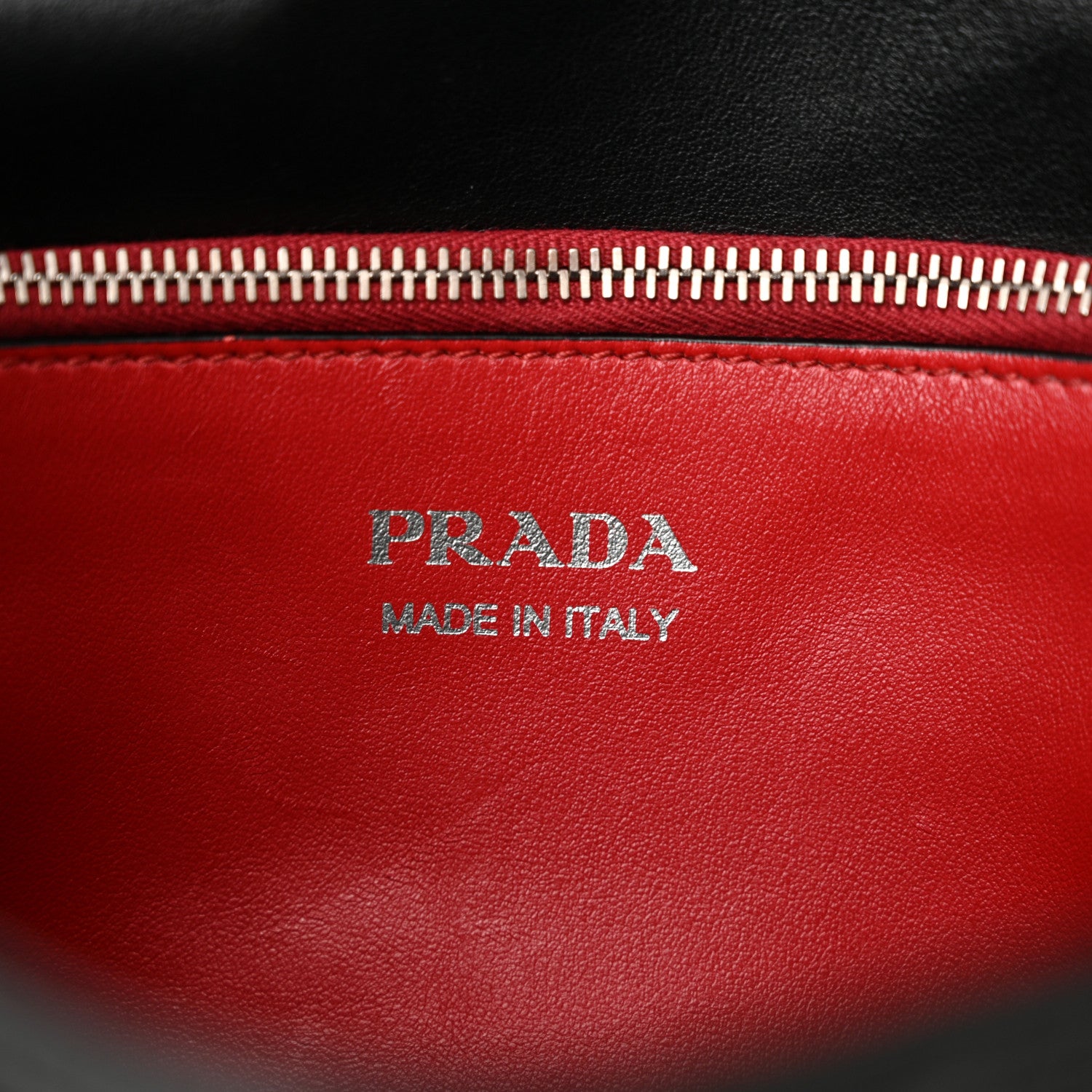 Prada Soft Calfskin Impunture Diagramme Large Chain Flap Shoulder Bag Black 6 of 10