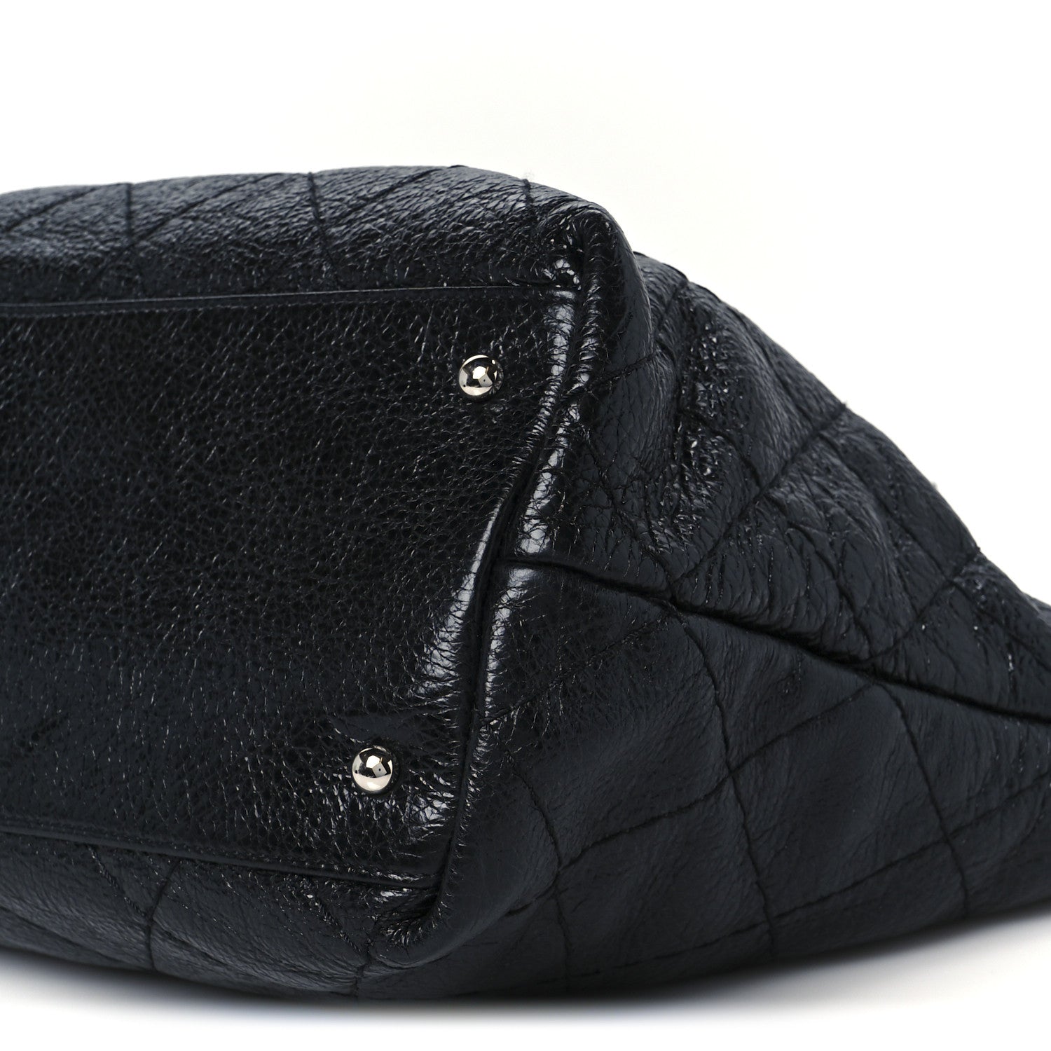 Chanel Glazed Calfskin Large On The Road Tote Black 10 of 10