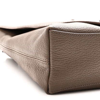 Mulberry Grained Calfskin Freya Satchel Clay 7 of 8