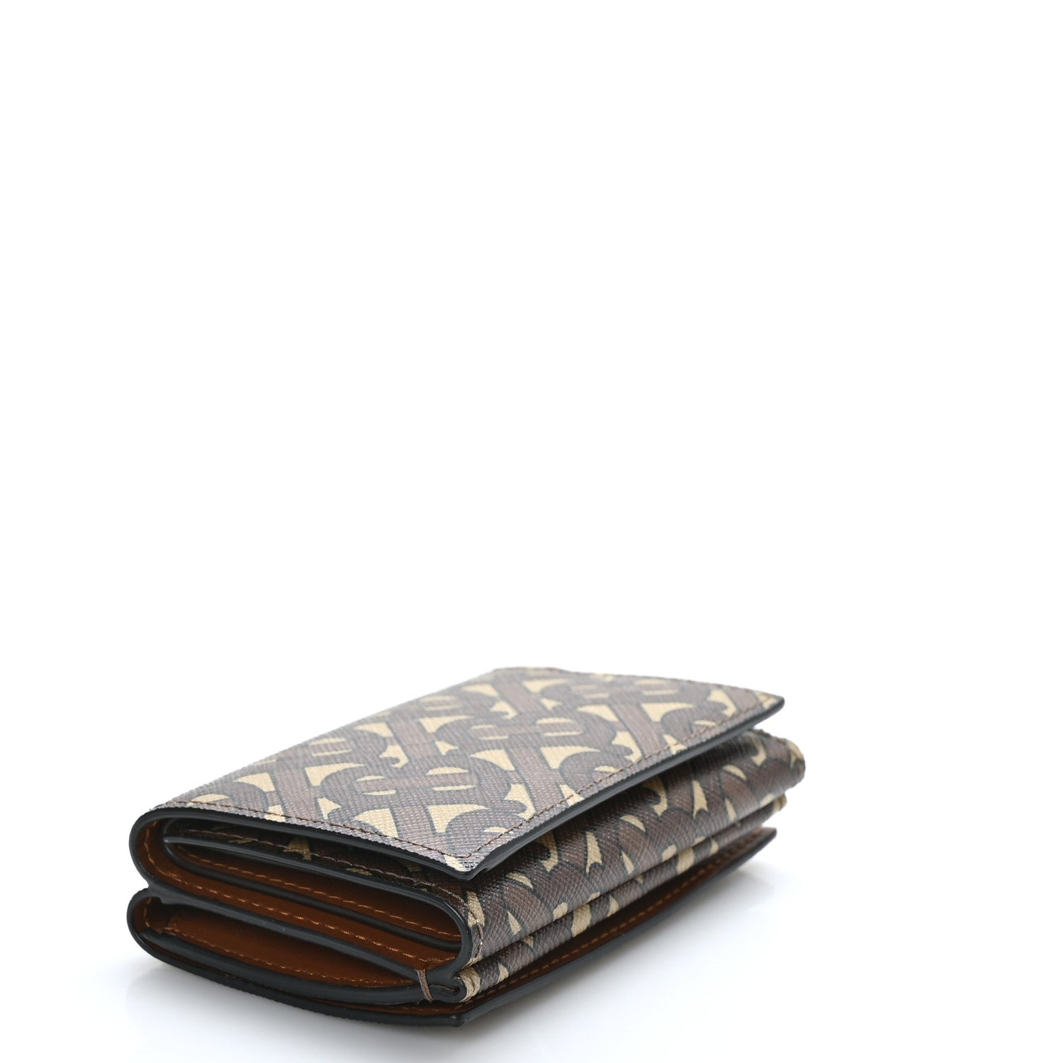 Burberry E-Canvas TB Print Folding Wallet Bridle Brown 4 of 8