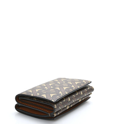 Burberry E-Canvas TB Print Folding Wallet Bridle Brown 4 of 8