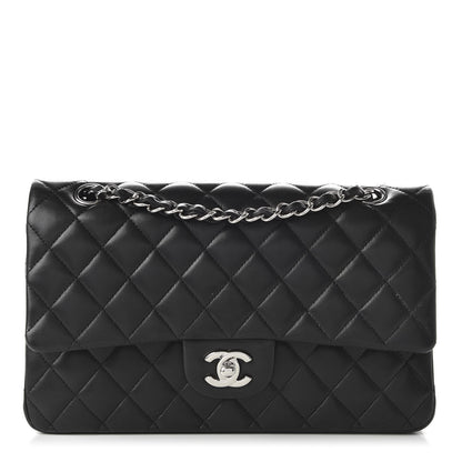 Chanel Lambskin Quilted Medium Double Flap Black 1 of 12