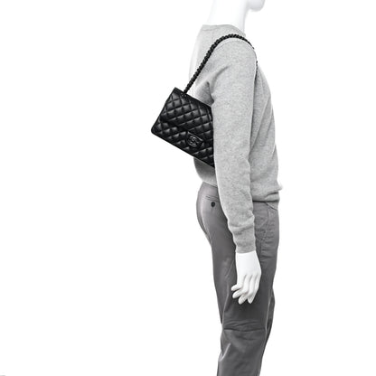 Chanel Lambskin Quilted Medium Double Flap So Black 2 of 11