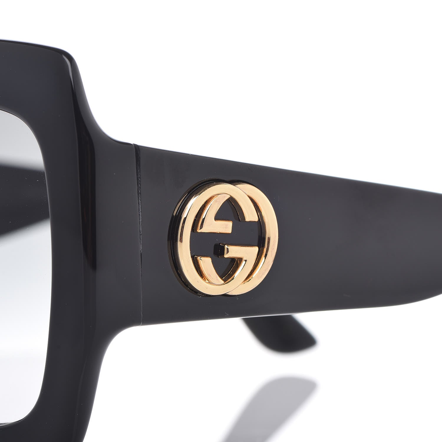 Gucci Acetate Square Frame Sunglasses GG 0053S Black 7 of 9