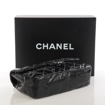 Chanel Glazed Goatskin Double Stitch Flap Black 4 of 7