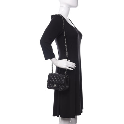 Chanel Lambskin Quilted Mini Square Flap Black 3 of 11