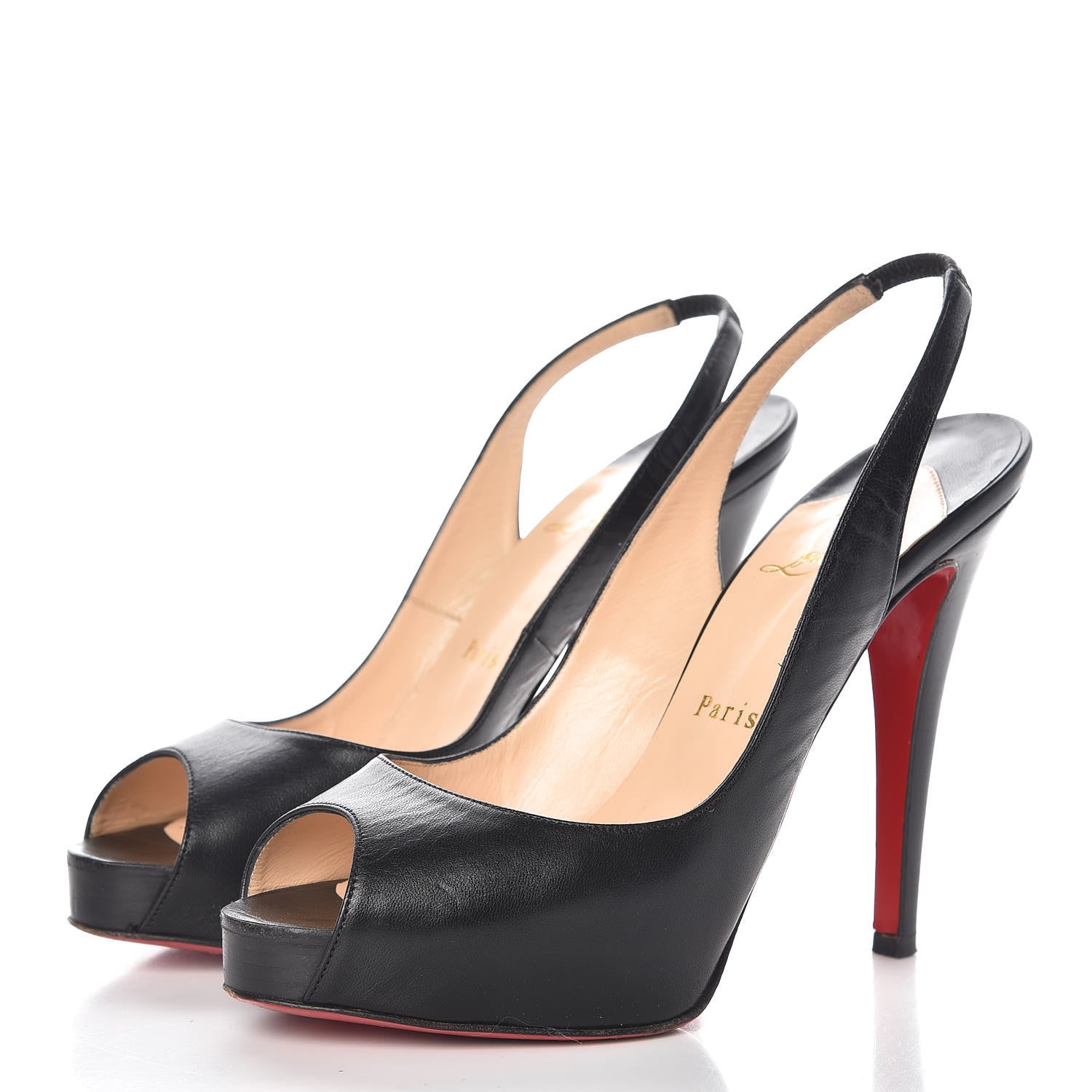 Christian Louboutin Kid No Prive 120 Pumps 37.5 Black 3 of 9