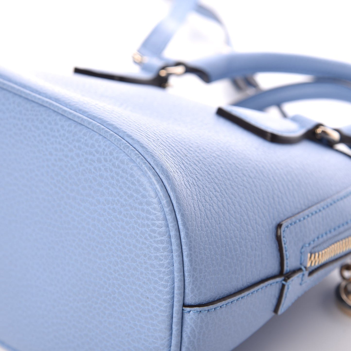 Dollar Calfskin Small GG Charm Dome Bag Mineral Blue