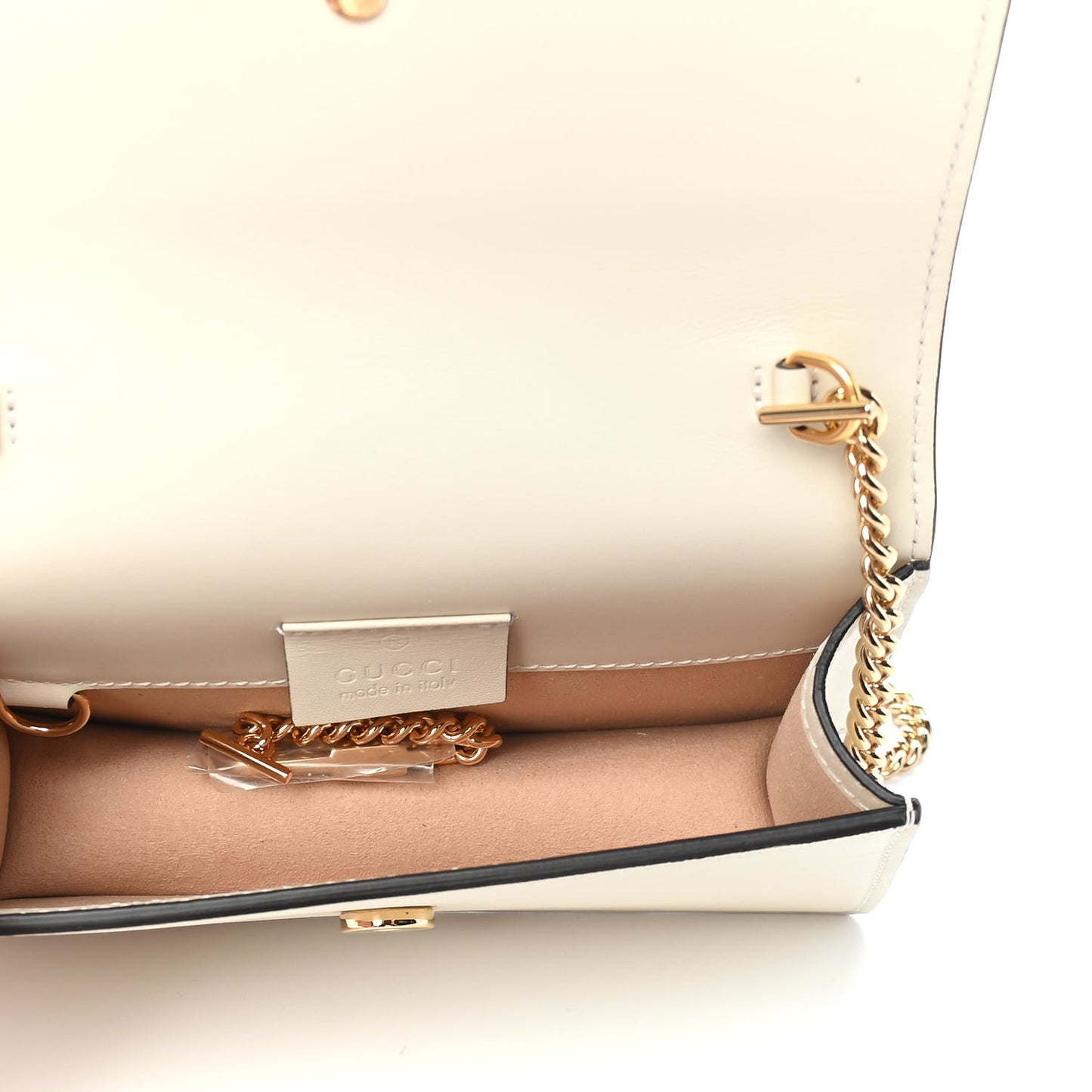 Calfskin Super Mini Sylvie Chain Shoulder Bag White