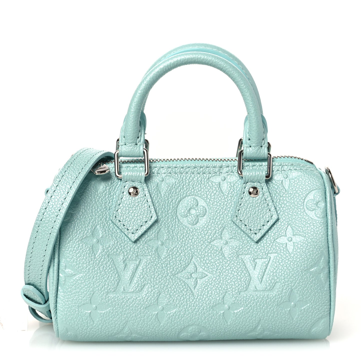 Empreinte Monogram Nano Speedy Pearly Lagoon Turquoise