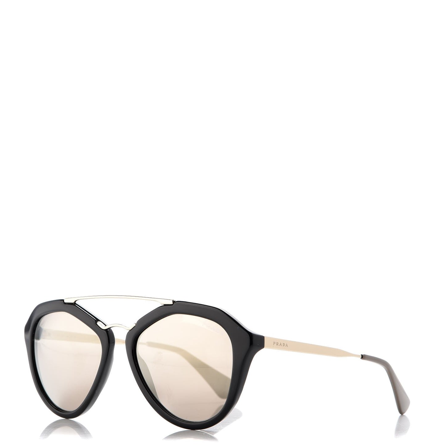 Acetate Metal Cinema Sunglasses SPR 12Q Black