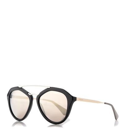 Prada Acetate Metal Cinema Sunglasses SPR 12Q Black 1 of 6