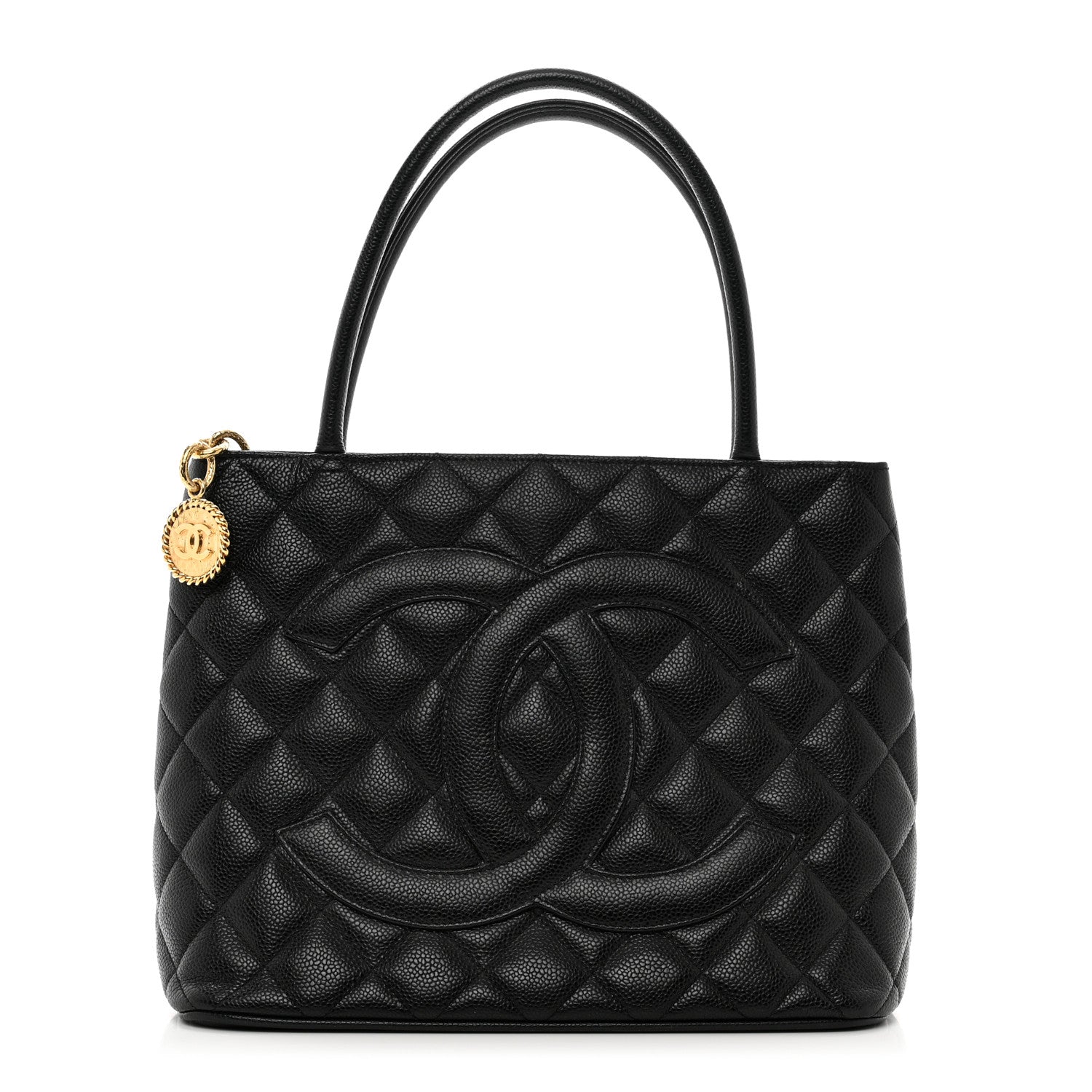 Chanel Caviar Quilted Medallion Tote Black 1 of 10