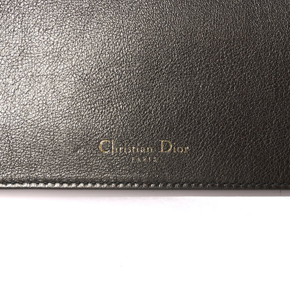 Christian Dior Metallic Calfskin Cannage Lady Dior Convertible Clutch Gunmetal 11 of 16