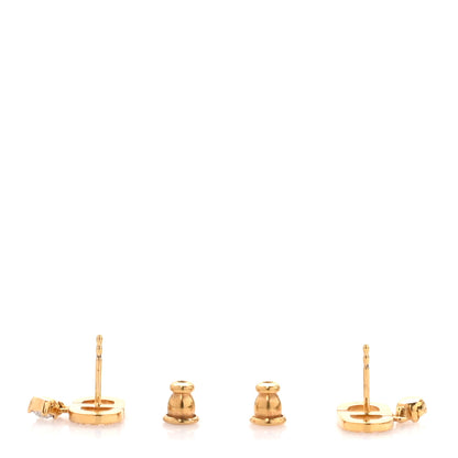 Christian Dior Crystal CD Drop Earrings Gold 3 of 5