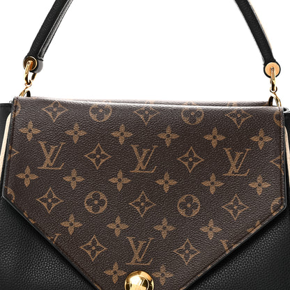 Louis Vuitton Grained Calfskin Monogram Double V Black 7 of 9