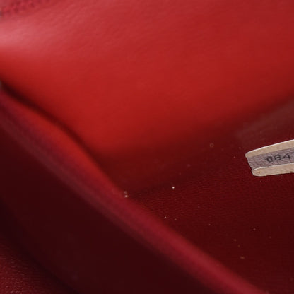 Chanel Lambskin Diamond Stitch Cosmetic Case Red 9 of 17