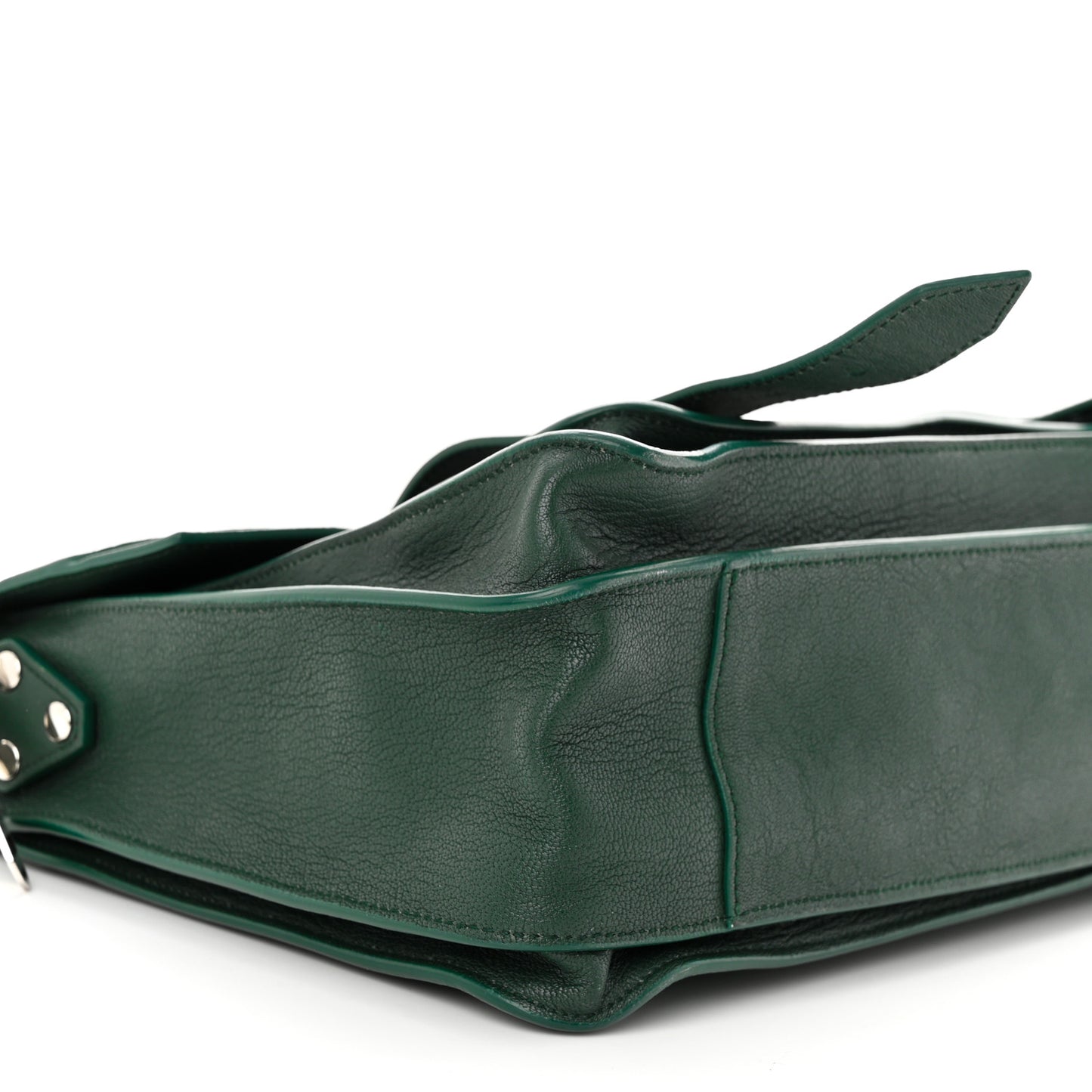 Lambskin Medium PS1 Satchel Forest Green