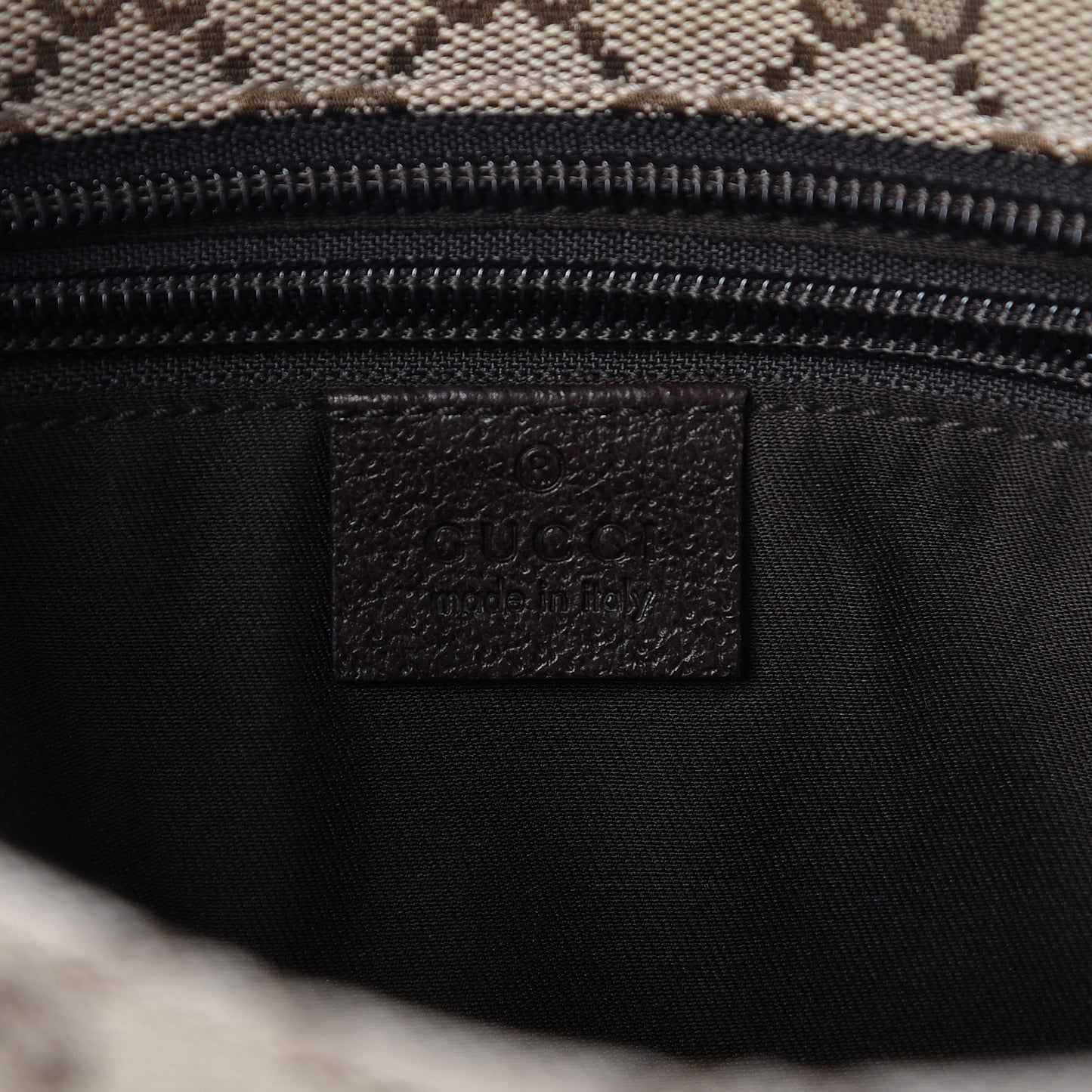 Monogram Web Small Flat Messenger Crossbody Dark Brown