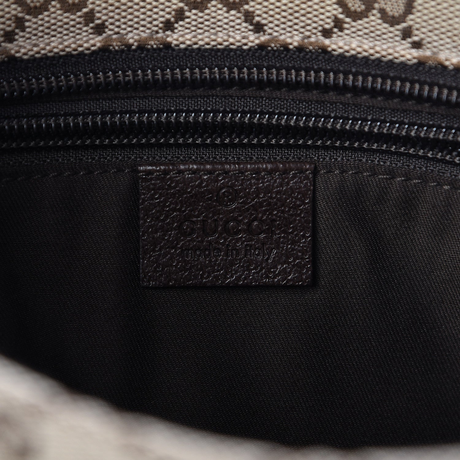 Gucci Monogram Web Small Flat Messenger Crossbody Dark Brown 6 of 10