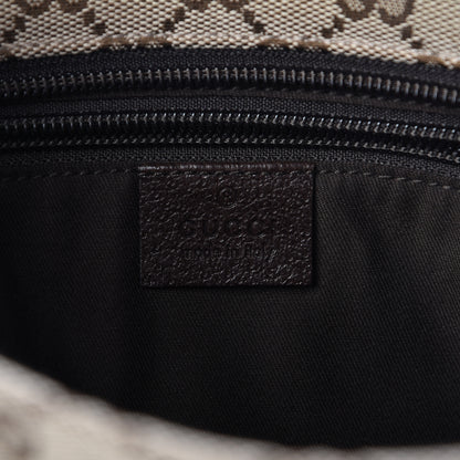 Gucci Monogram Web Small Flat Messenger Crossbody Dark Brown 6 of 10