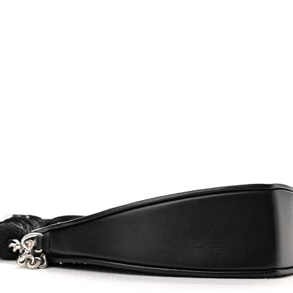 Saint Laurent Calfskin Studded Monogram Heart Shoulder Bag Black 8 of 9