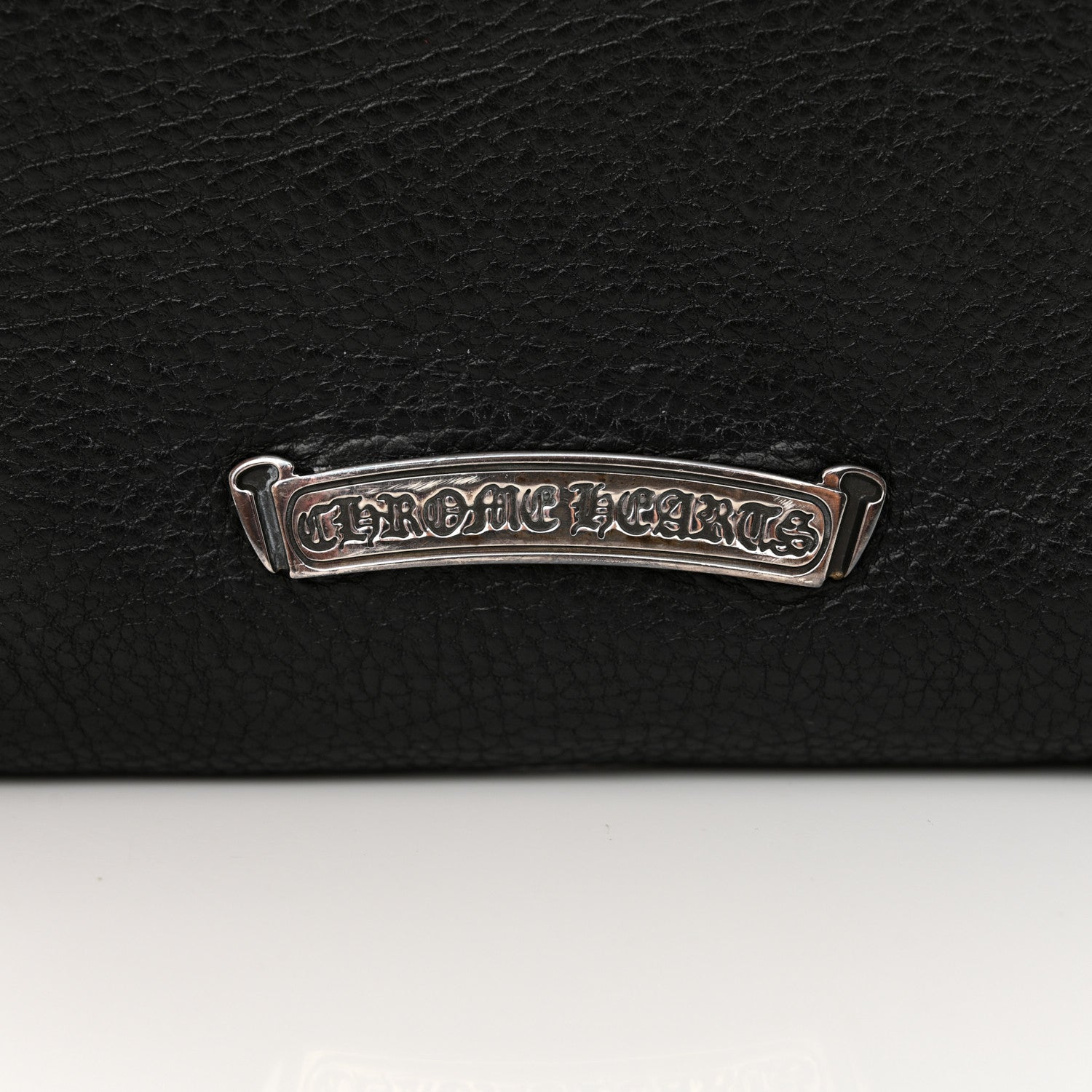 Chrome Hearts Grained Calfskin Fleur De Lis Square Pocket Crossbody Black 6 of 14
