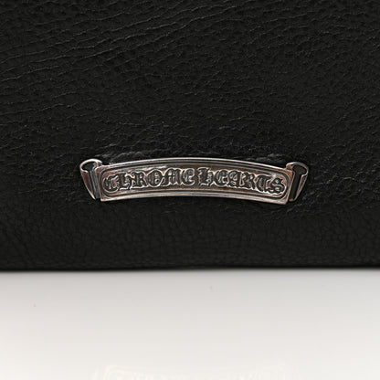 Chrome Hearts Grained Calfskin Fleur De Lis Square Pocket Crossbody Black 6 of 14