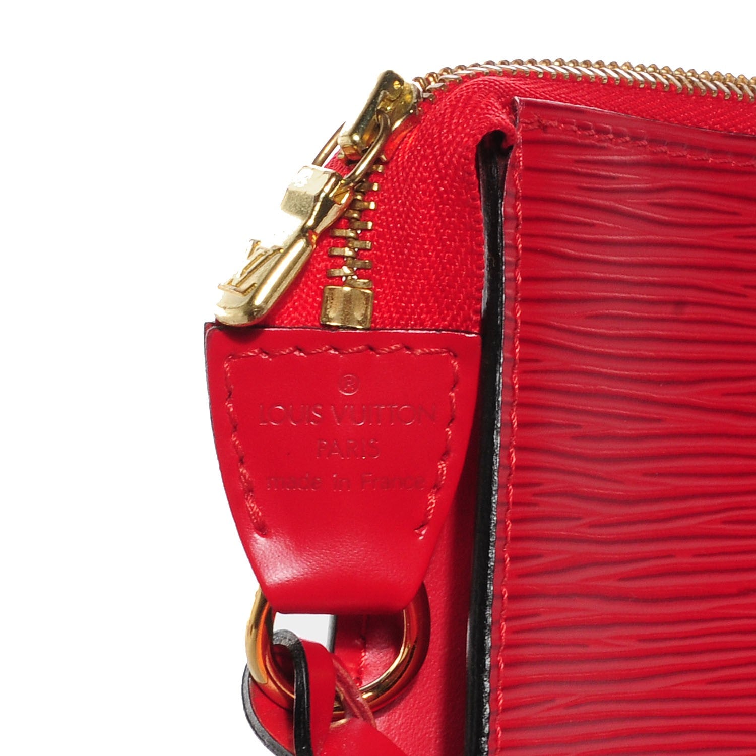 Louis Vuitton Epi Pochette Accessories 24 Castillan Red 5 of 7