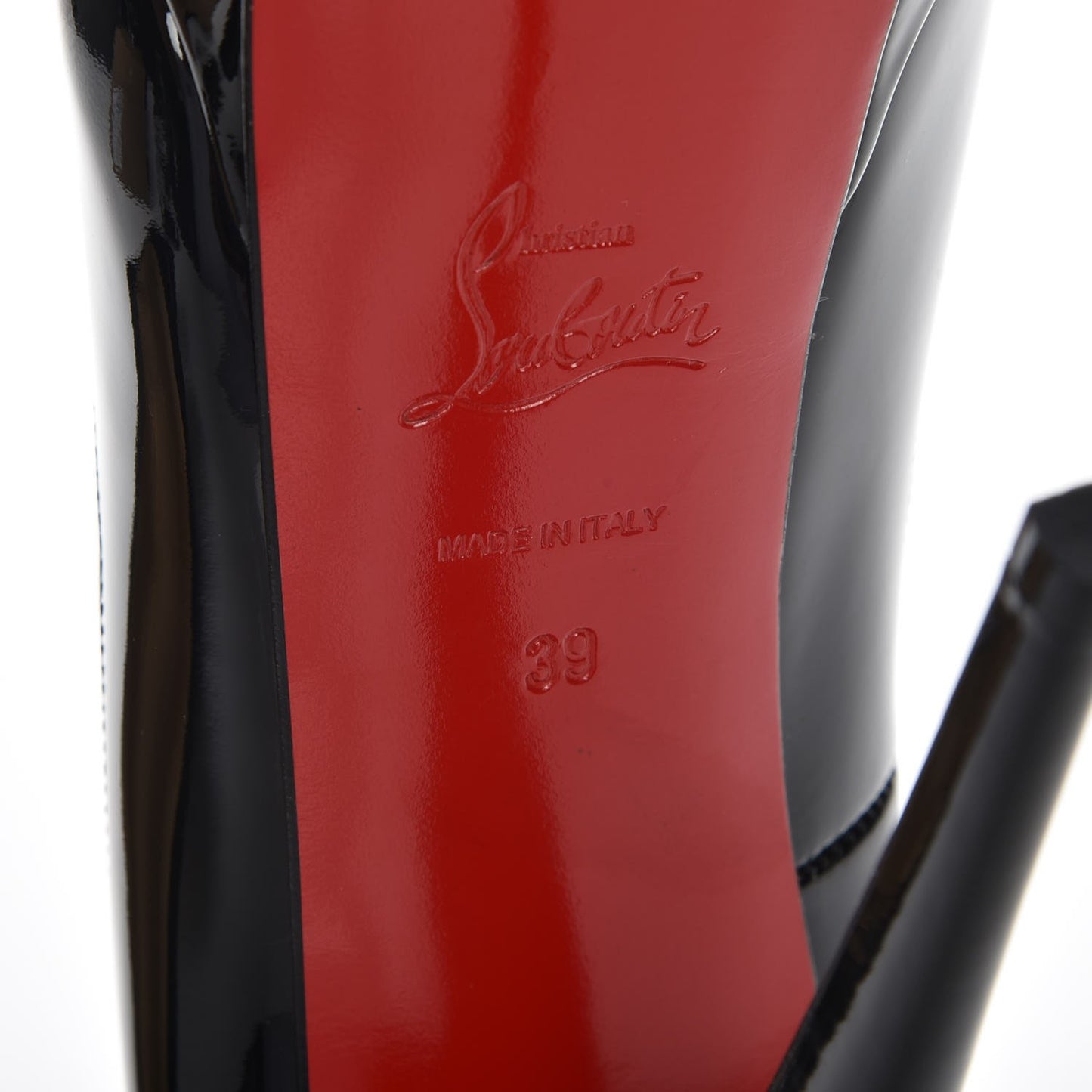Patent Lady Peep 150 Pumps 39 Black