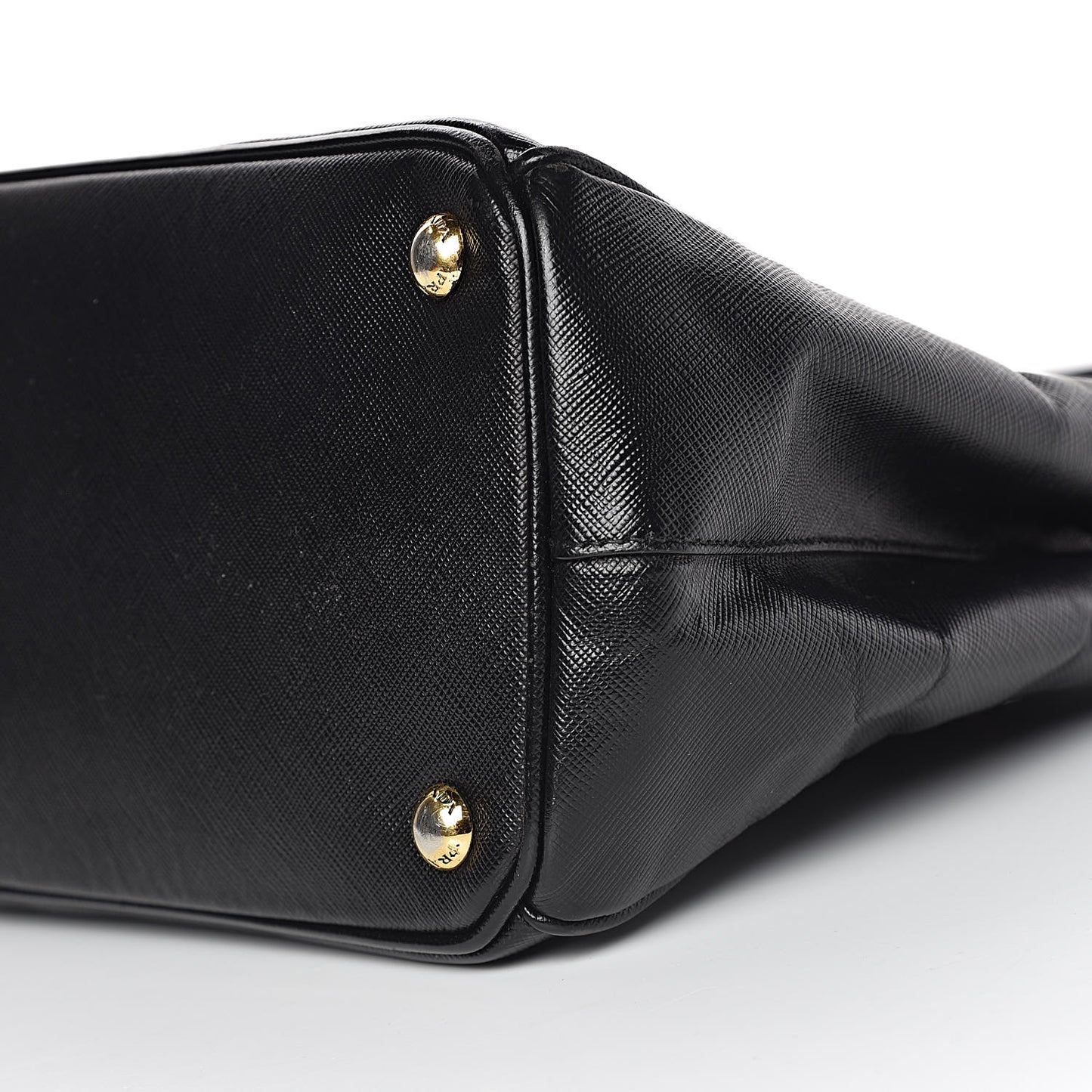 Saffiano Small Galleria Double Zip Tote Black