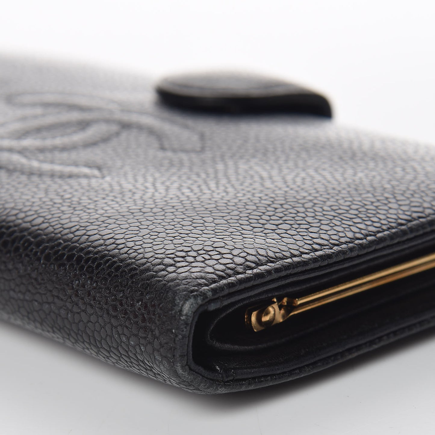 Caviar Timeless CC French Wallet Black