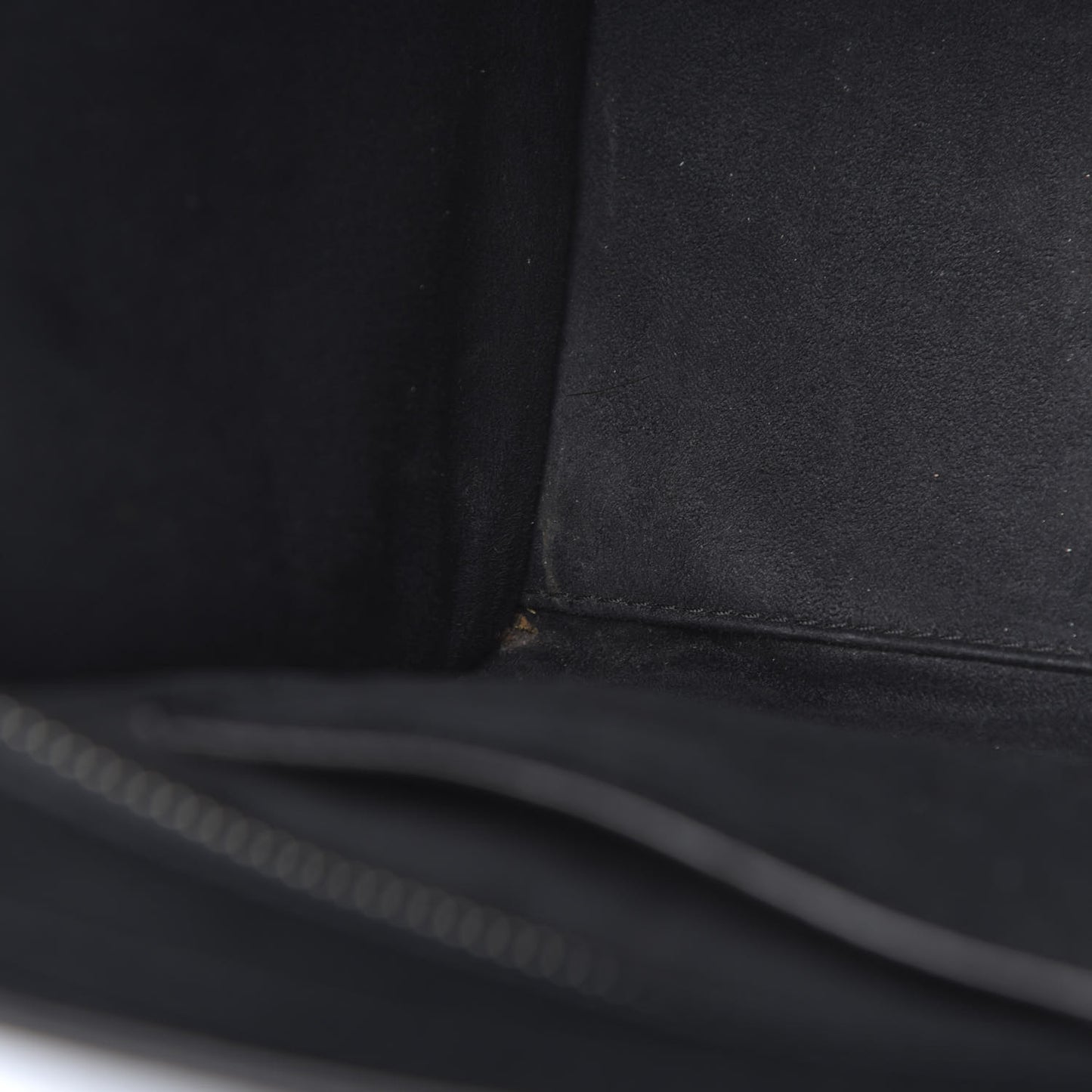 Drummed Calfskin Micro Luggage Black