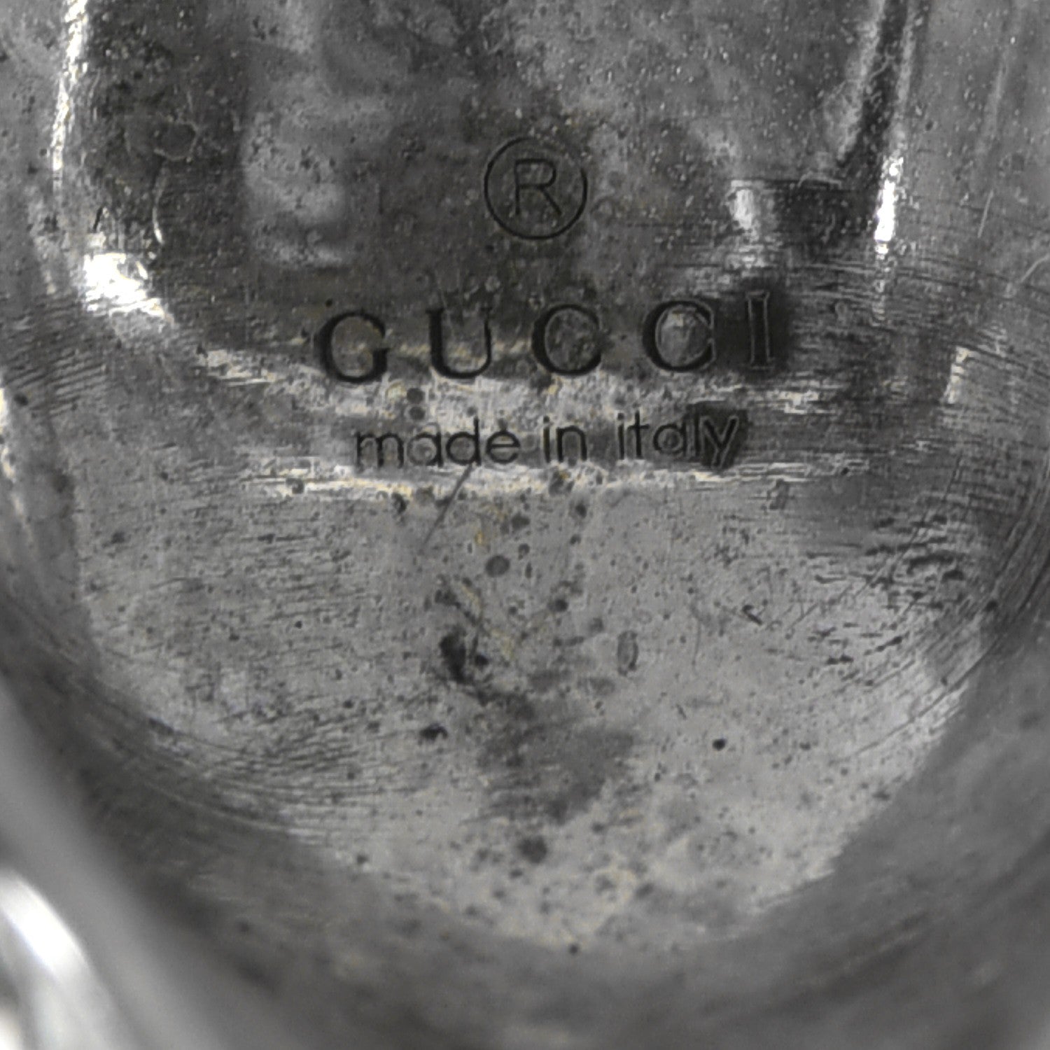 Gucci Sterling Silver Anger Forest Wolf Head Ring 52 6. 10 of 10