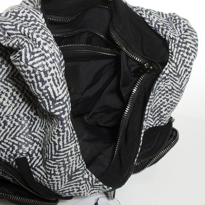 Alexander Wang Washed Lambskin Donna Hobo Black White 5 of 8