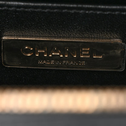 Chanel Calfskin Quilted Studded Square Vanity Case Black 5 of 12