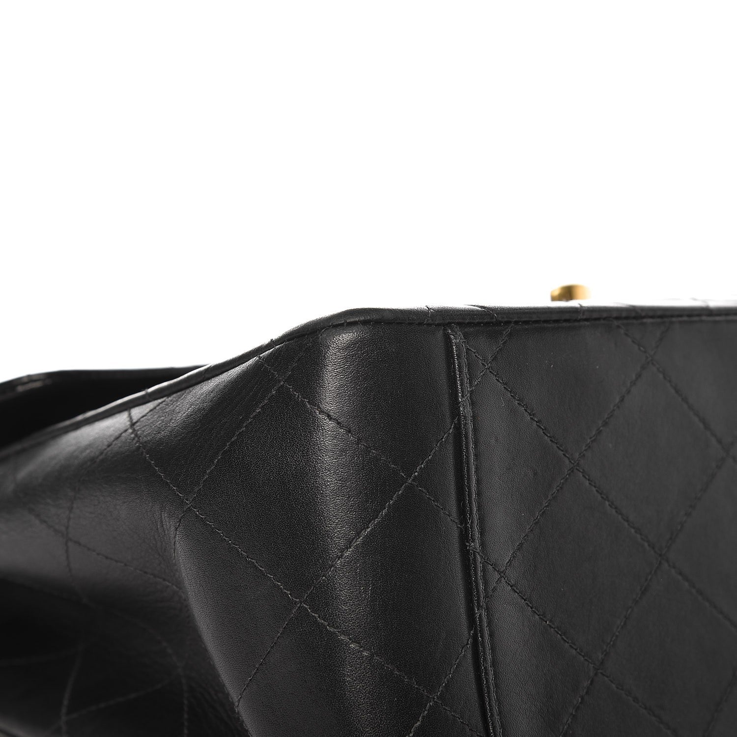 Chanel Lambskin Quilted XL Jumbo Single Flap Black 8 of 10